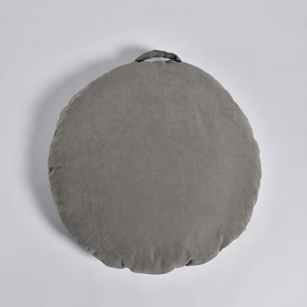 Macaron Puf Koyu Gri