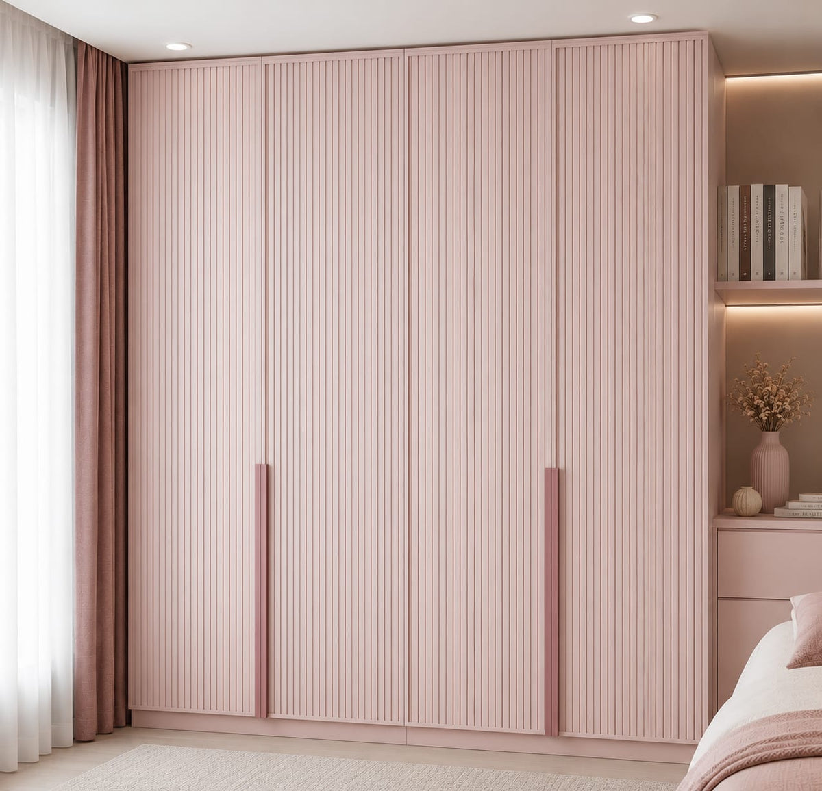 Balsa Dört Kapaklı Gardırop