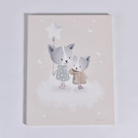 Canvas Tablo CP/03 — Yıldız Balonlu Kediler