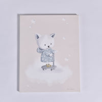 Canvas Tablo CP/04 — Scooterlı Kedi