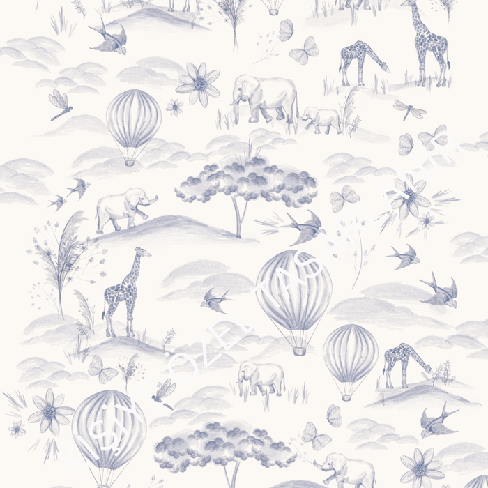 Duvar Kağıdı CP/107 — Safari Toile Lacivert