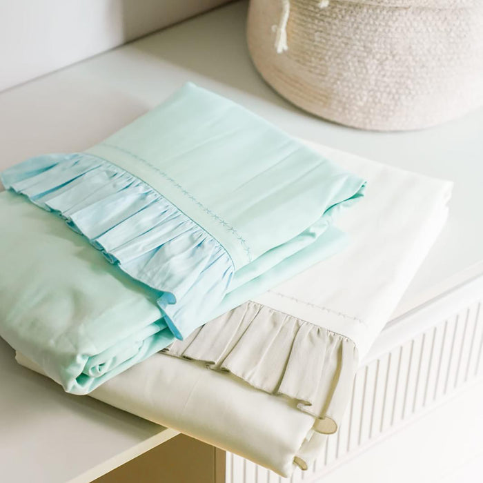 Fırlly Linen Tek Kişilik Nevresim Takımı Turkuaz