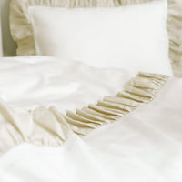 Frılly Linen Nevresim Takımı Bej