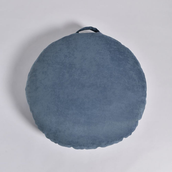 Macaron Puf Koyu Mavi
