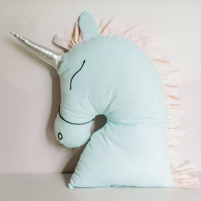 Unicorn Kırlent Pudra Yeleli